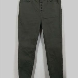 Sky high skinny Jean super soft olive